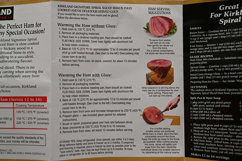 Costco Kirkland Signature Spiral Sliced Ham Review