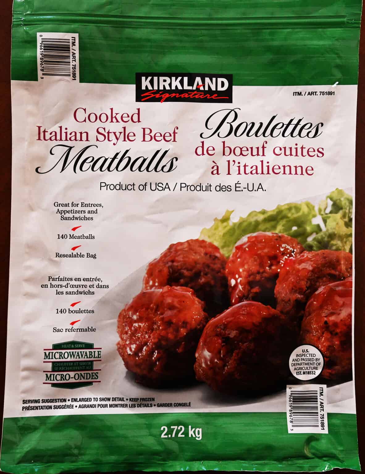 Costco Kirkland Signature Italian Style Beef Meatballs Review - Costcuisine