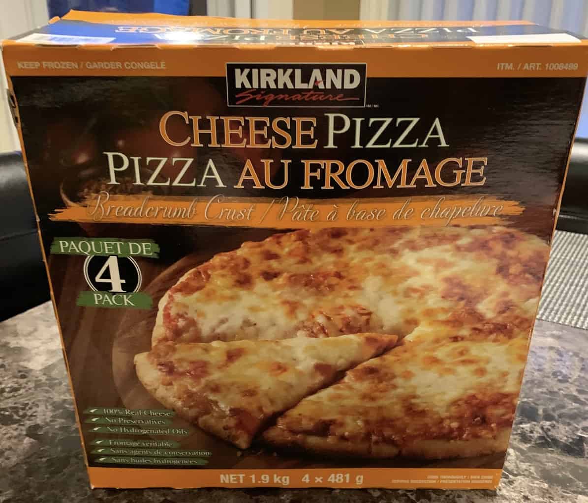 Kirkland frozen cheese pizza review