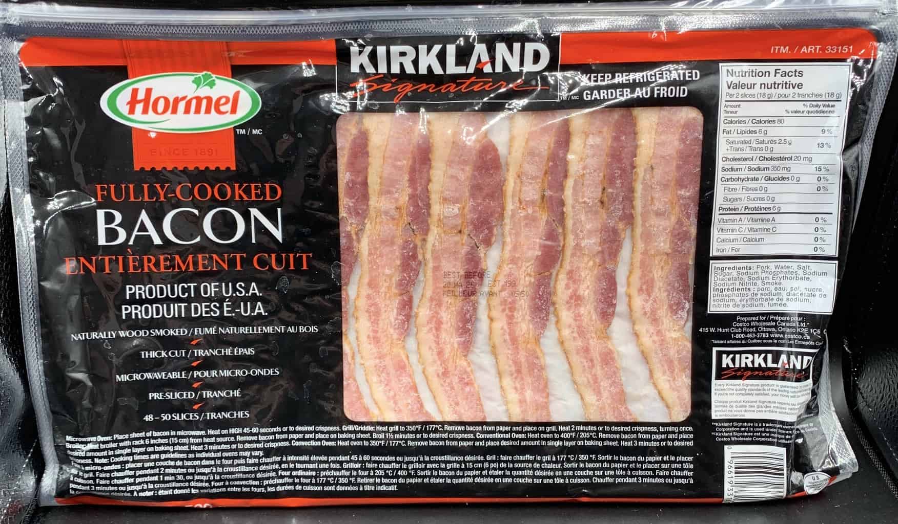 Hormel Black Label Fully Cooked Bacon Nutrition Besto Blog