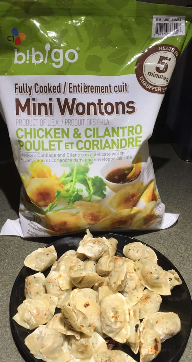 Costco Bibigo Chicken And Cilantro Wontons Review Costcuisine