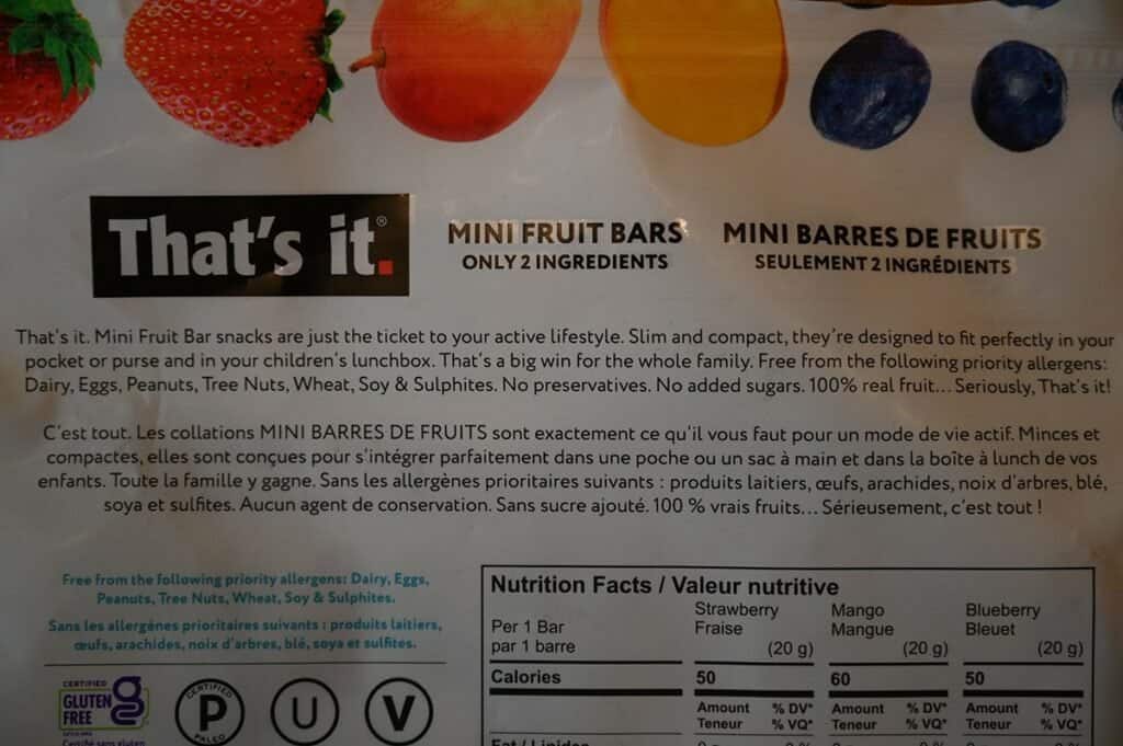 Costco That's It Mini Fruit Bars Review - Costcuisine
