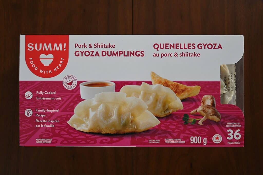 Costco Summ! Pork & Shiitake Gyoza Dumplings Review Costcuisine