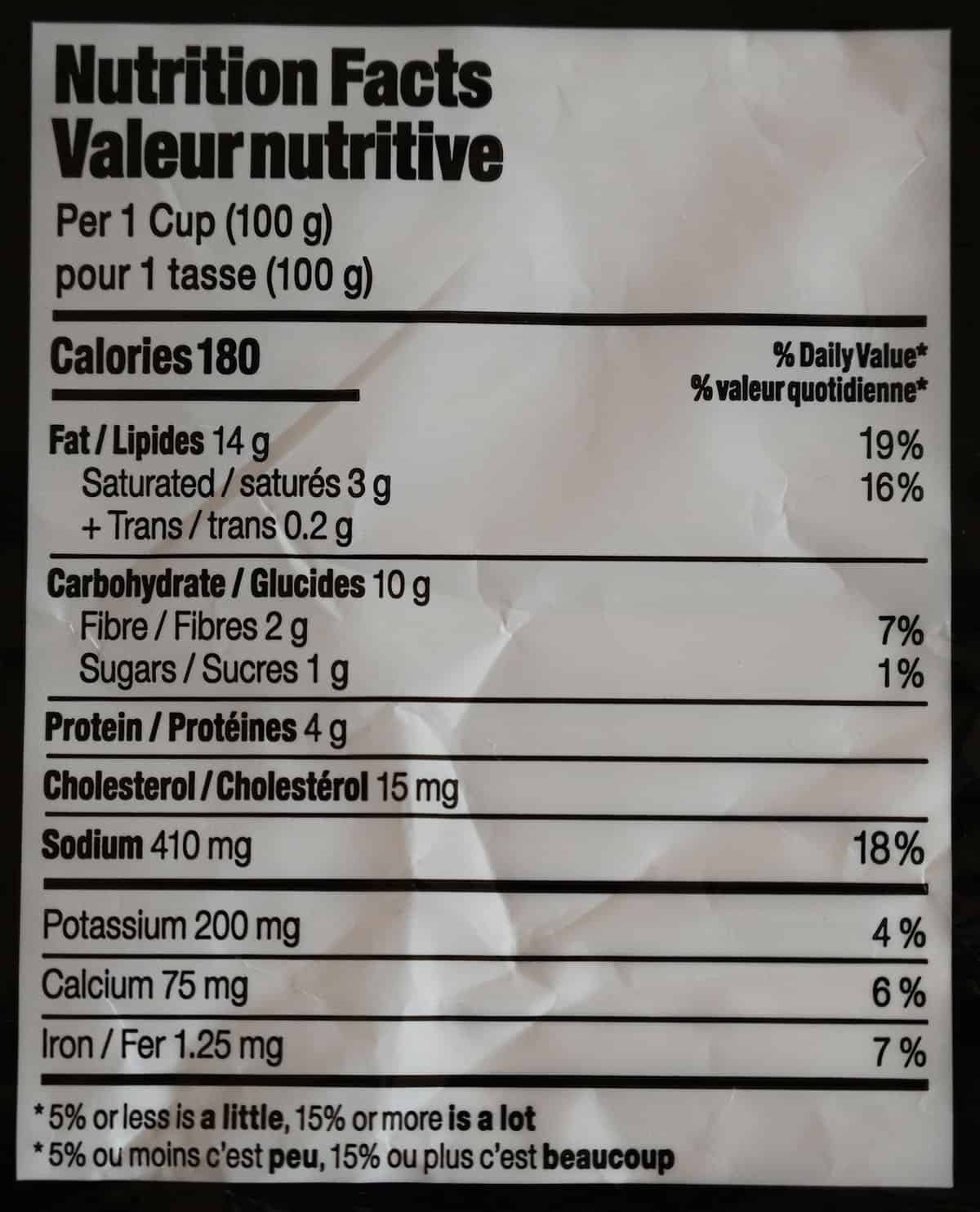 Costco Caesar Dressing Nutrition Facts Besto Blog