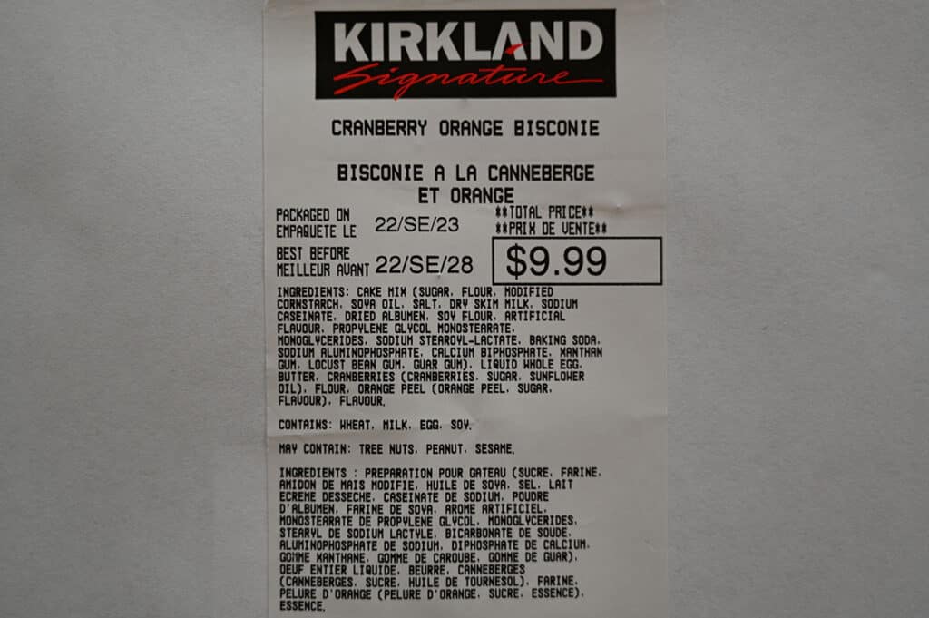 Costco Kirkland Signature Cranberry Orange Bisconie Review - Costcuisine