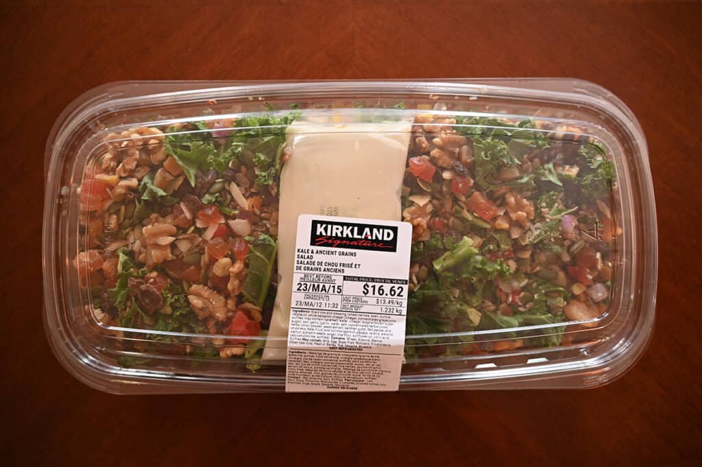 Costco Kirkland Signature Kale & Ancient Grains Salad Review Costcuisine