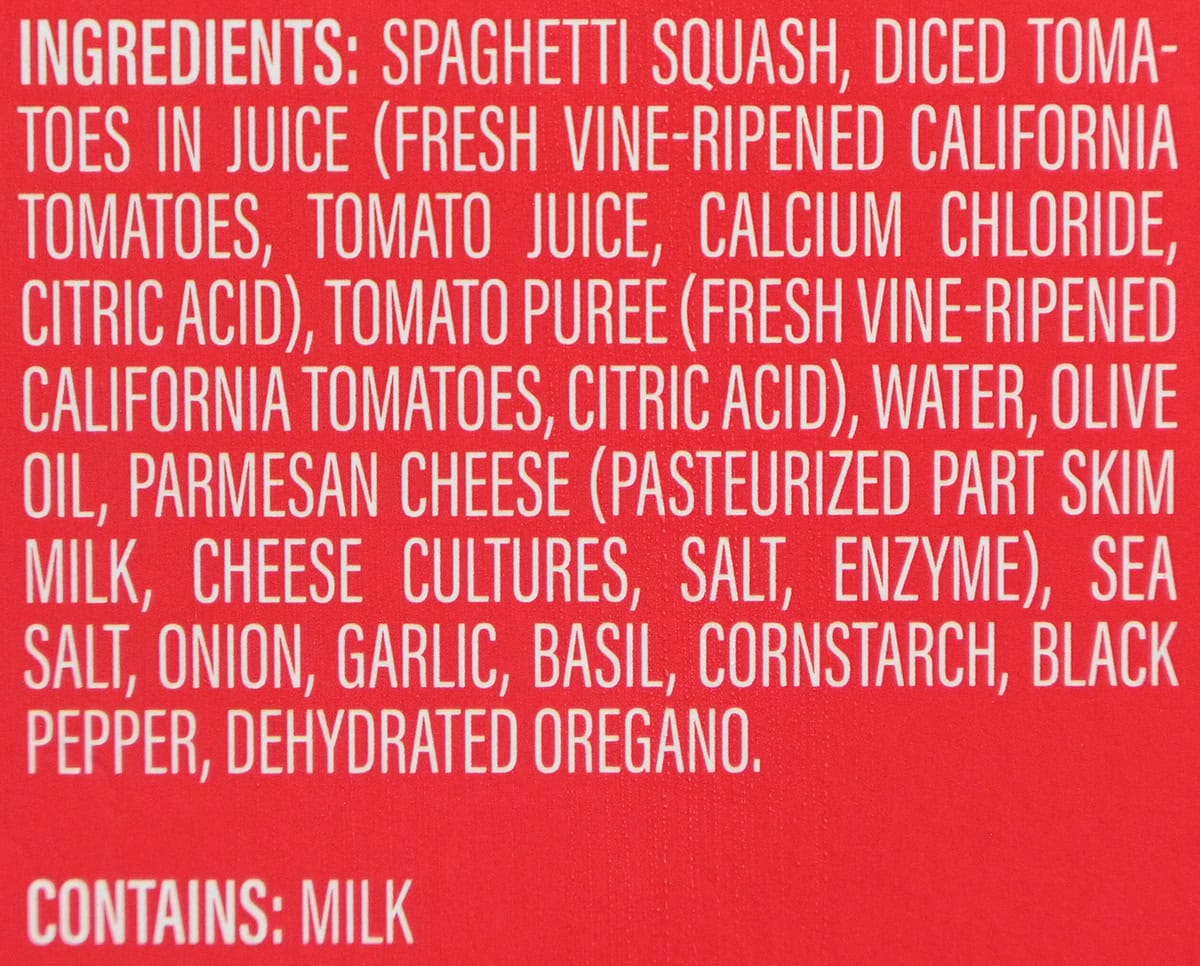 Image of the ingredients list from the back of the box.