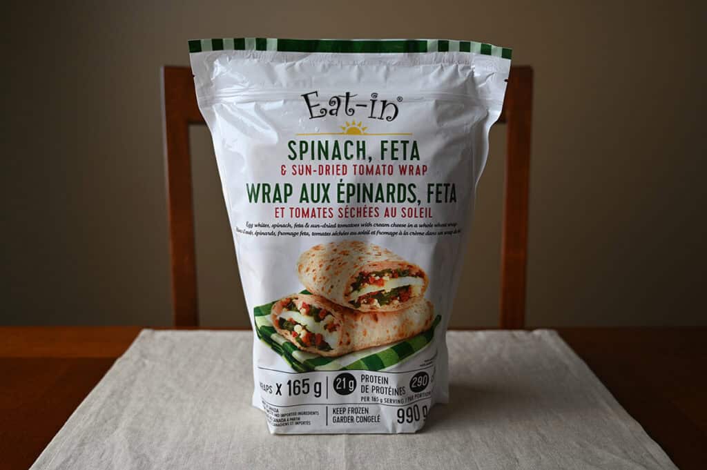 Costco Eat-In Spinach, Feta & Sun-Dried Tomato Wrap Review - Costcuisine